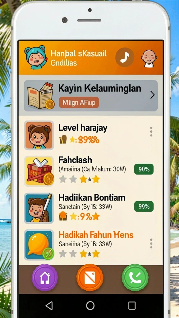 66d - Level permainan yang bervariasi dan menantang.