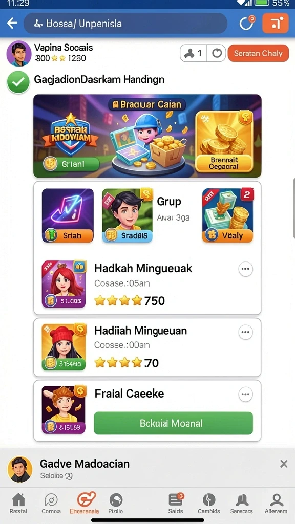 inova77 - Tampilan utama aplikasinya yang menarik.