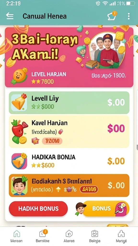 paus123 - Tampilan utama aplikasi PAUS123 yang menarik.